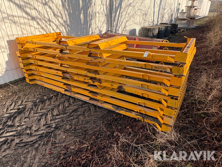 Pallerammer til byggepladshegn Bgfix 8 styk.