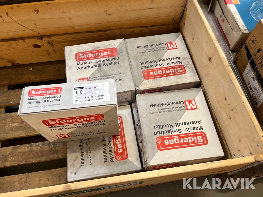 Svejsetråd Sidergas S6 8 kasser