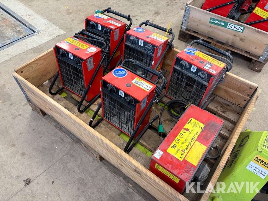 Varmeblæser Veab BX2 - 6 styk