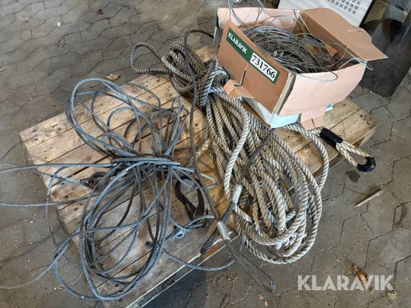 Assorteret wire og tov