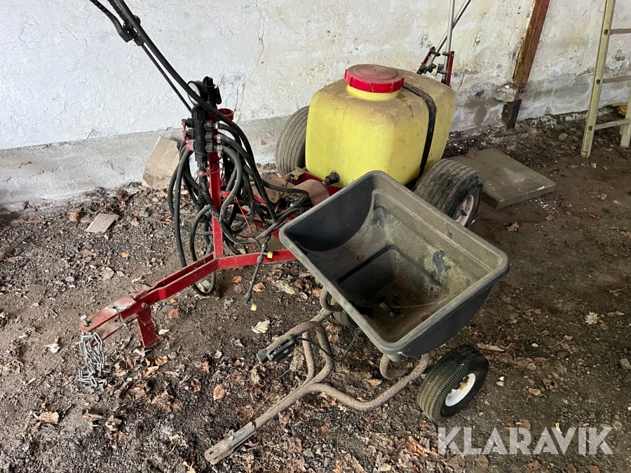 Strøjte Hardi 120 liters tank med 12 v pumpe