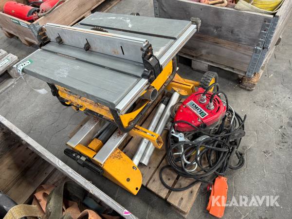 Lot - Bordrundsav DeWalt - Elektrisk spil Duke