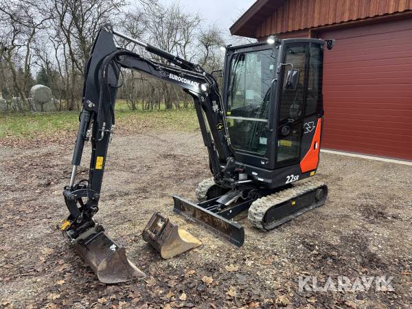 Gravemaskine Eurocomach 22 SR med skovle
