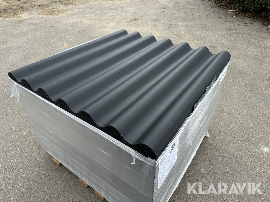 Bølgeplade 150styk Euronit 700T FK Sort