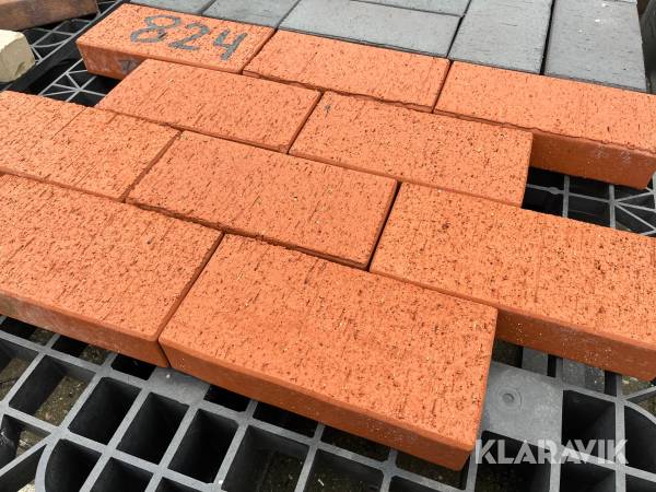 Belægningssten Randers Tegl 824 Rød tegl 104 m2