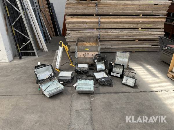 Arbejdslamper 11 styk 