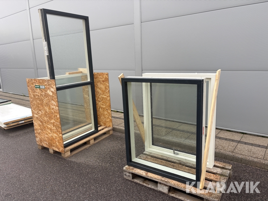 Vinduer Vindunor Træalu 4 styk