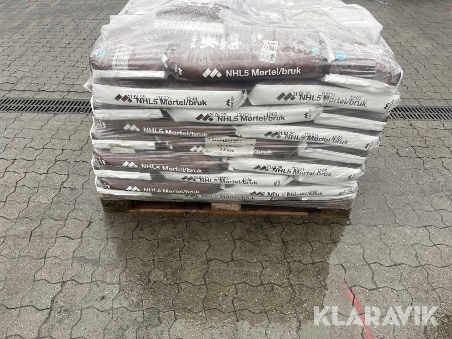 Mørtel nhl 5 0-2 mm 20kg 54 poser